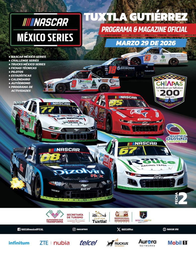 programa oficial nascar méxico tuxtla 2026